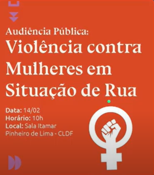 Audiência Pública discute violência contra mulheres em situação de rua em Brasília